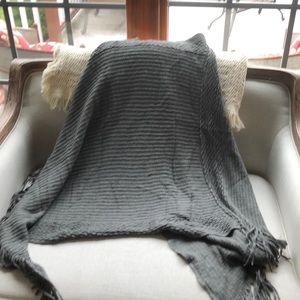 Gray poncho